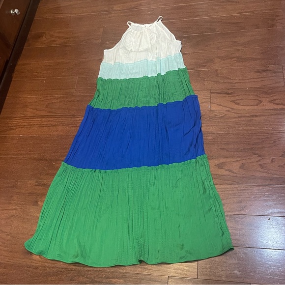 C EST. 1946 Women's Green White Maxi dress Size Large - Picture 3 of 4